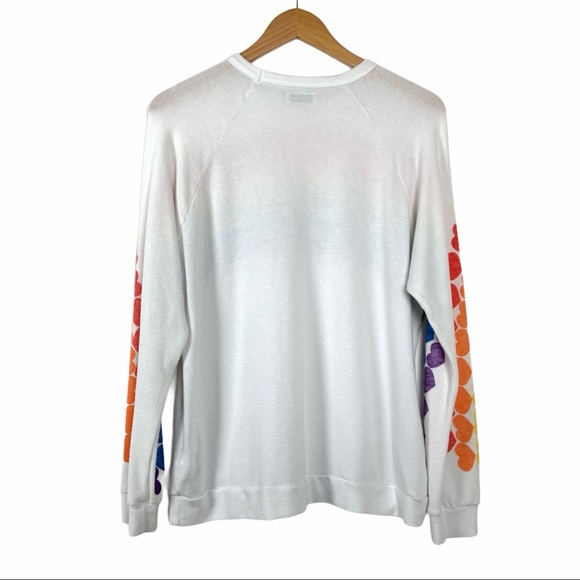 Lauren Moshi Lovie Rainbow Heart Sweatshirt Med? - Picture 5 of 10